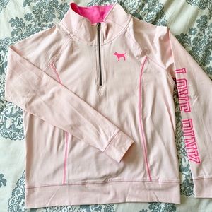 Victoria’s Secret PINK Yoga Half-Zip Pullover Sz L